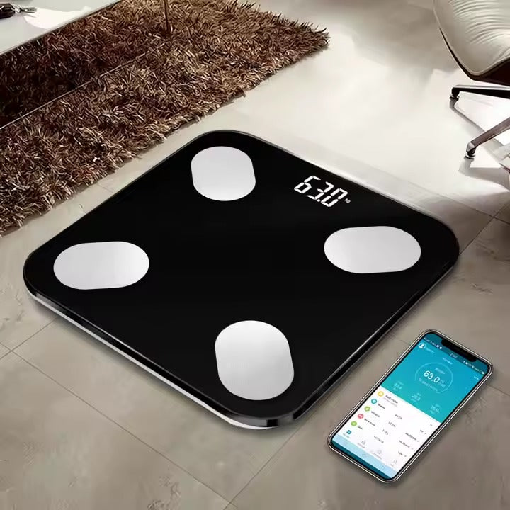 Báscula digital inteligente con escala para grasa corporal