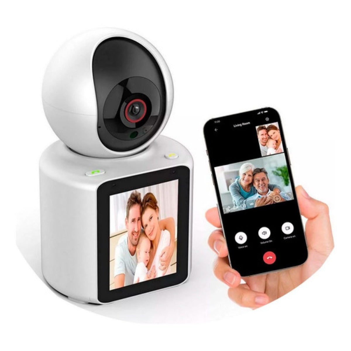 CÁMARA DE VGILANCIA SEGURIDAD MONITOREA BEBÉ VIDEOLLAMADA DETECCIÓN DE LLANTO Y MOVIMIENTO IPS-C30