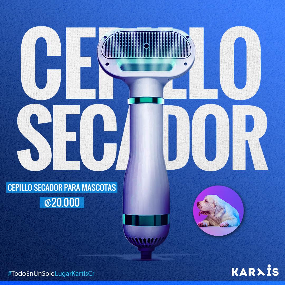 Cepillo secador para peinar y secar el pelo de mascotas 🪮