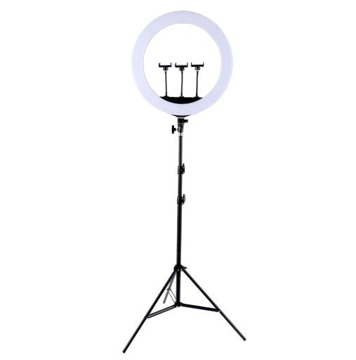 Aro de luz RGB 56CM con trípode y 3 holder