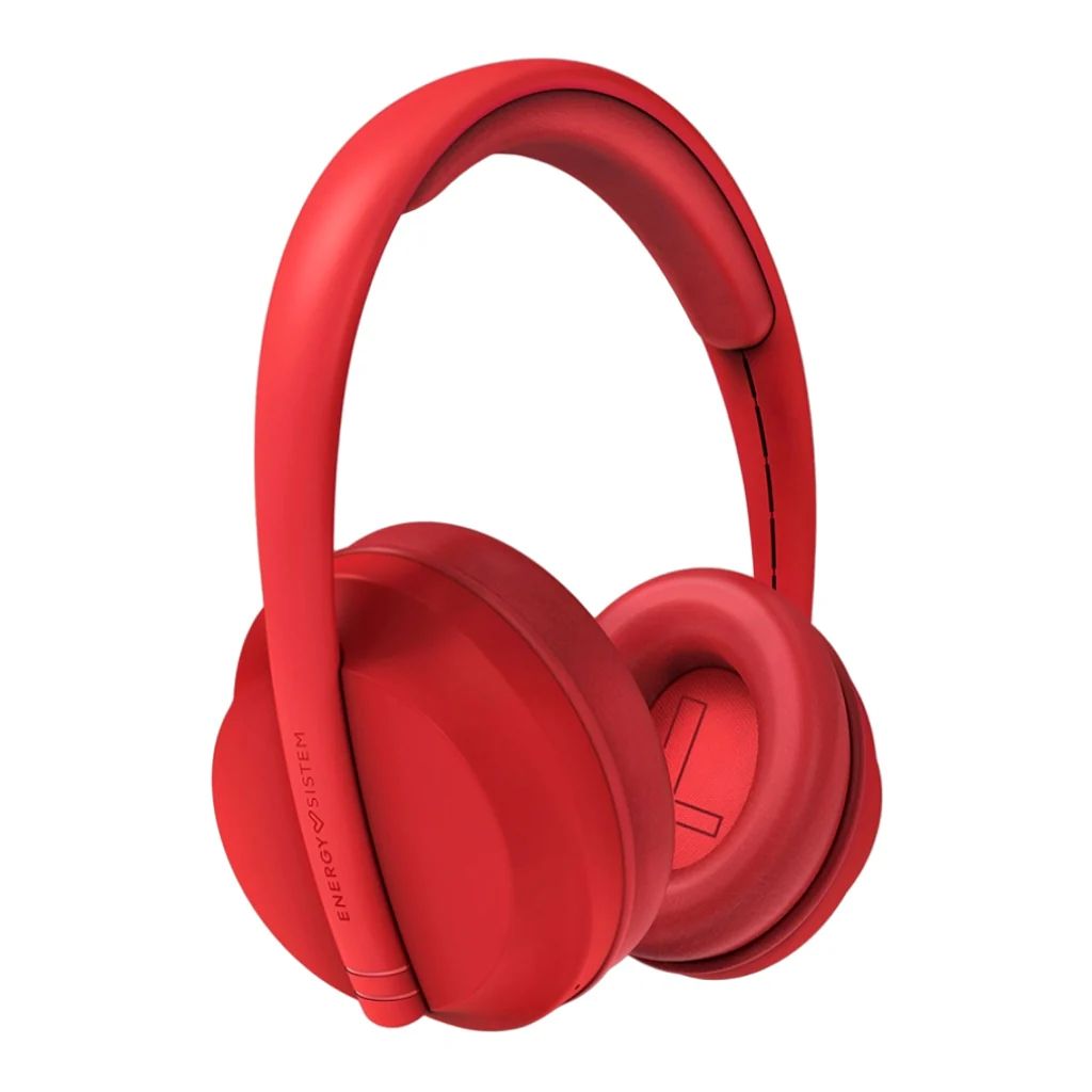 Audífonos Energy Sistem tipo diadema bluetooth rojo